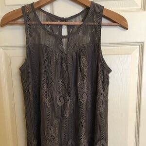 NEW! Maurice’s Sleeveless Lace Top Olive Green Tank Top Size Medium